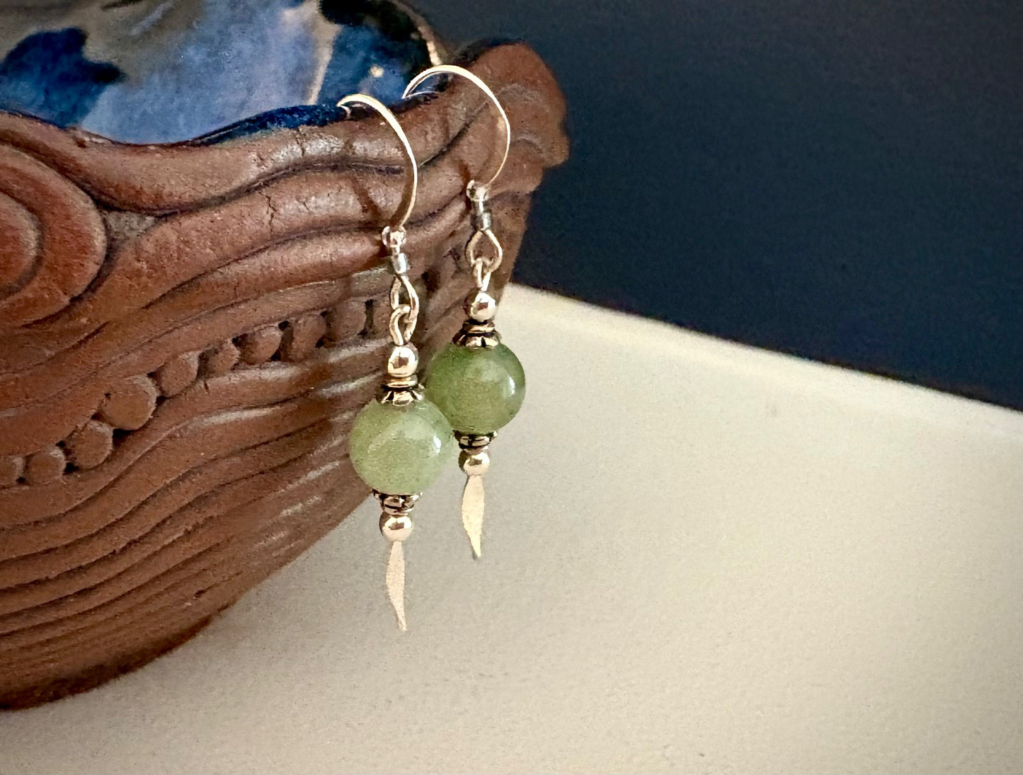 Bosque Earrings - Green Aventurine