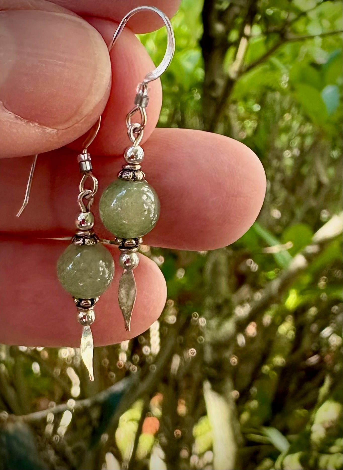 Bosque Earrings - Green Aventurine