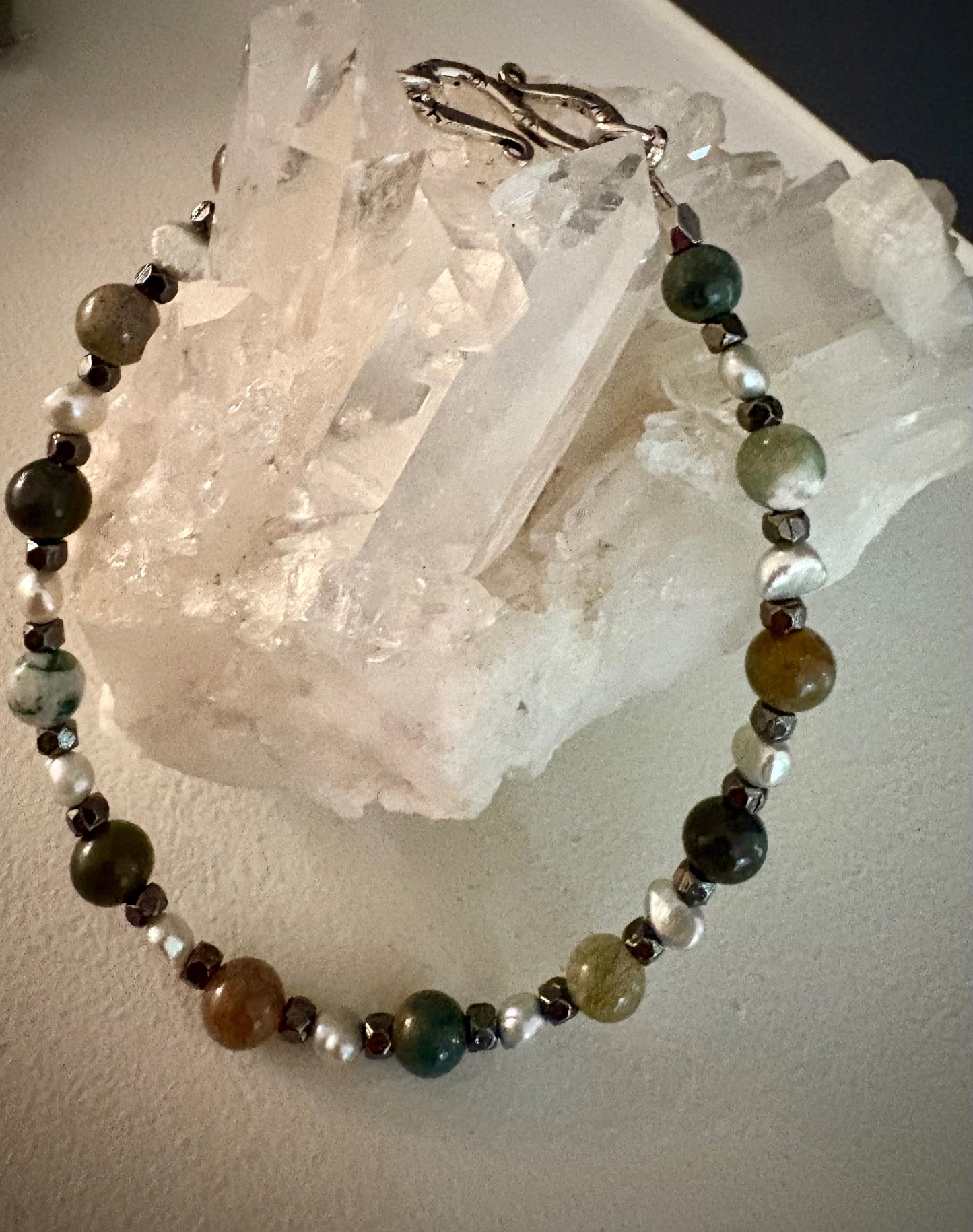 Feywyn Bracelet - Fancy Jasper and Pearl