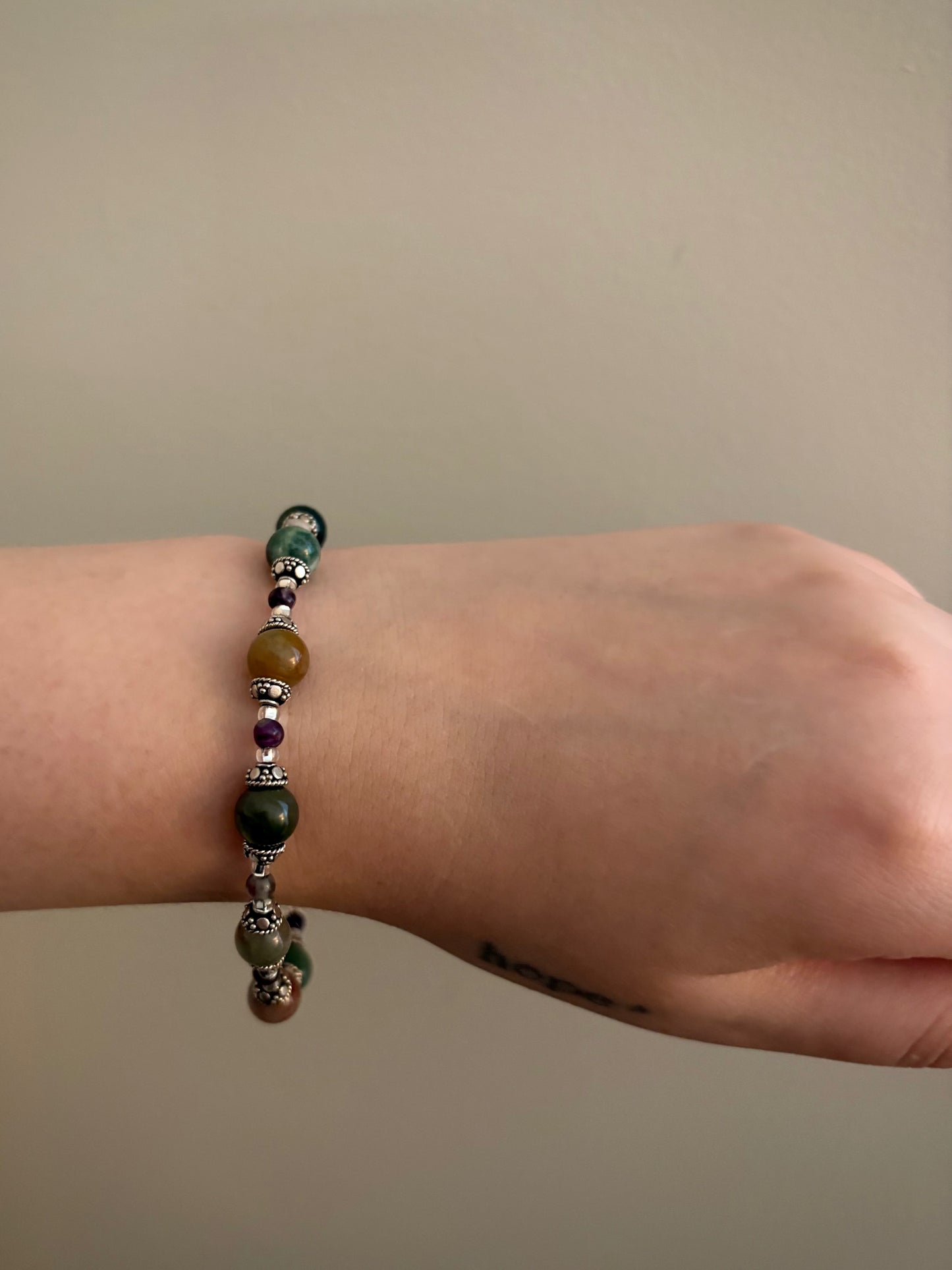 Lunara Bracelet - Fancy Jasper and Fluorite
