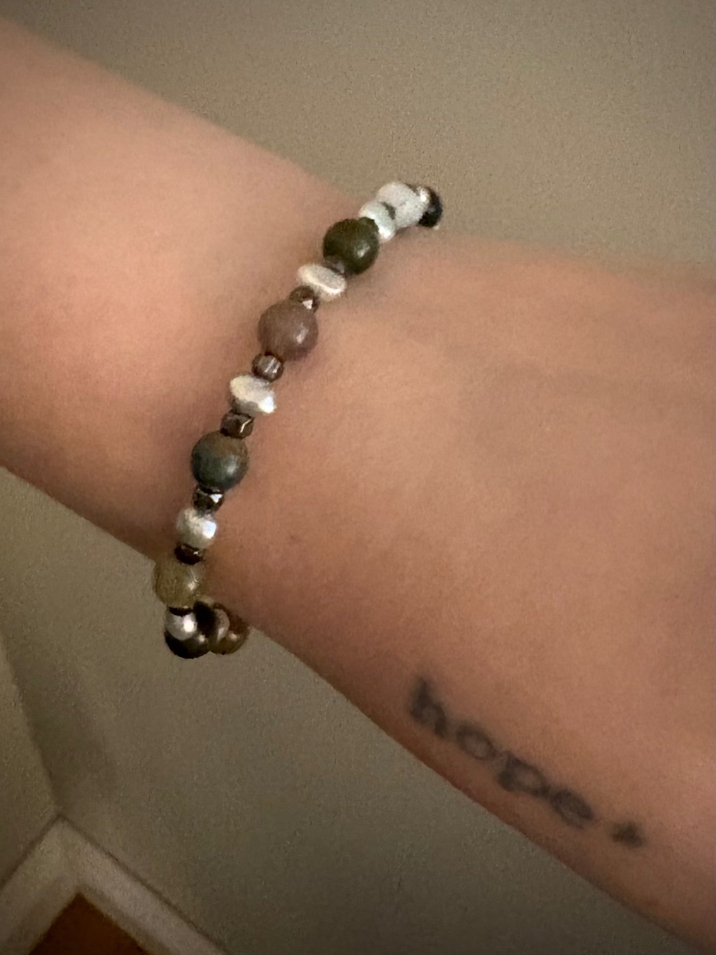 Feywyn Bracelet - Fancy Jasper and Pearl