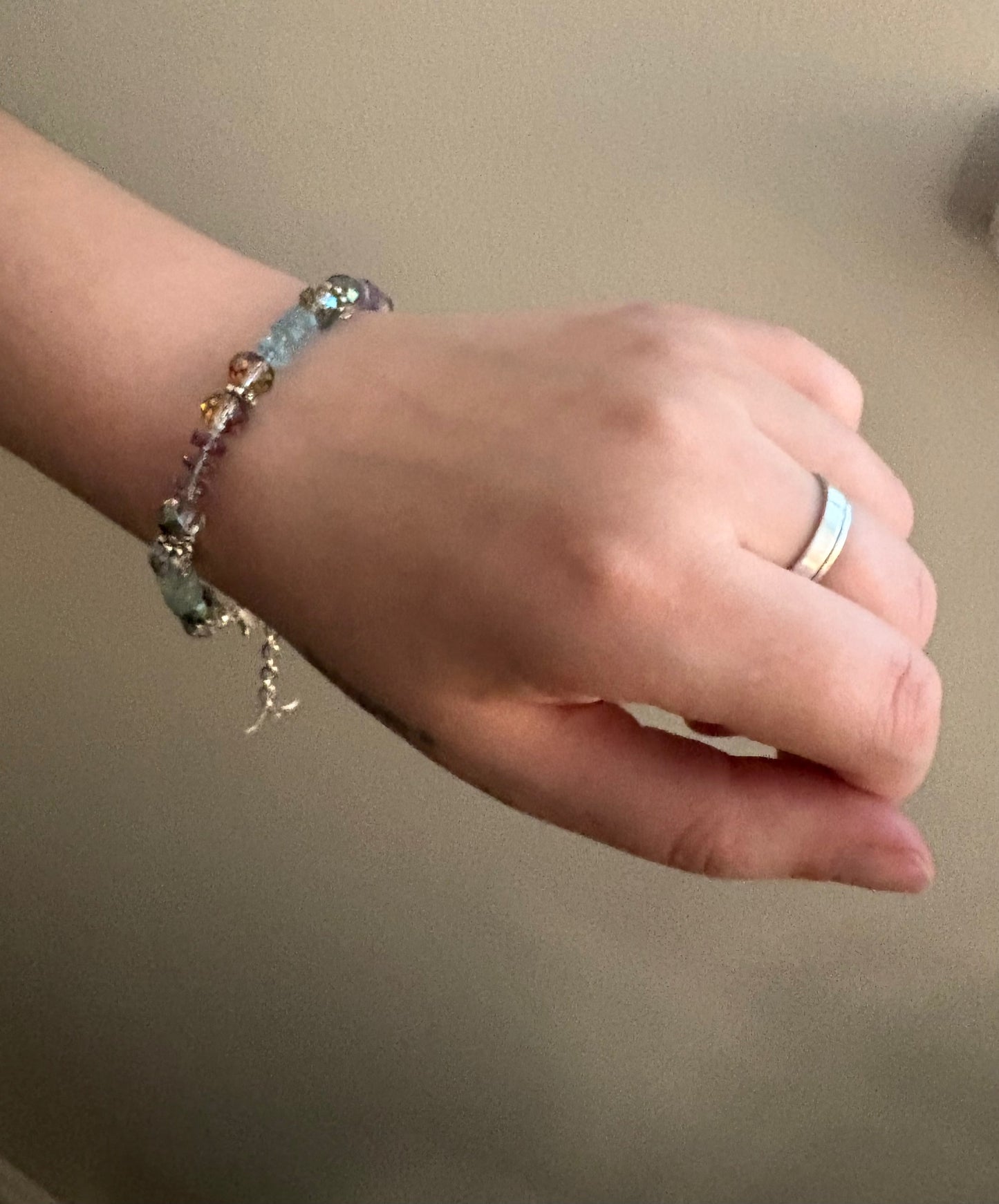 Nymera Bracelet - Czech Crystal and Fluorite