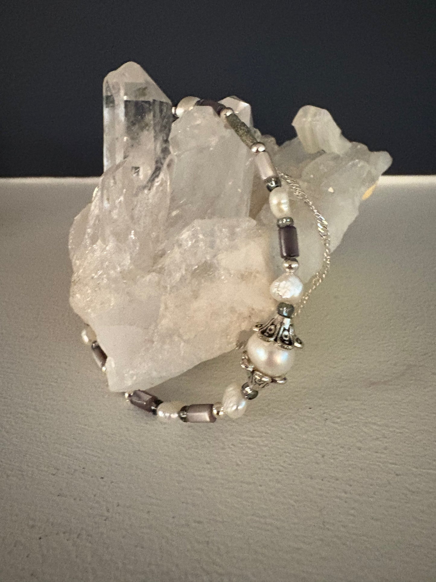 Pearline Bracelet - Pearl, Abalone, Jade