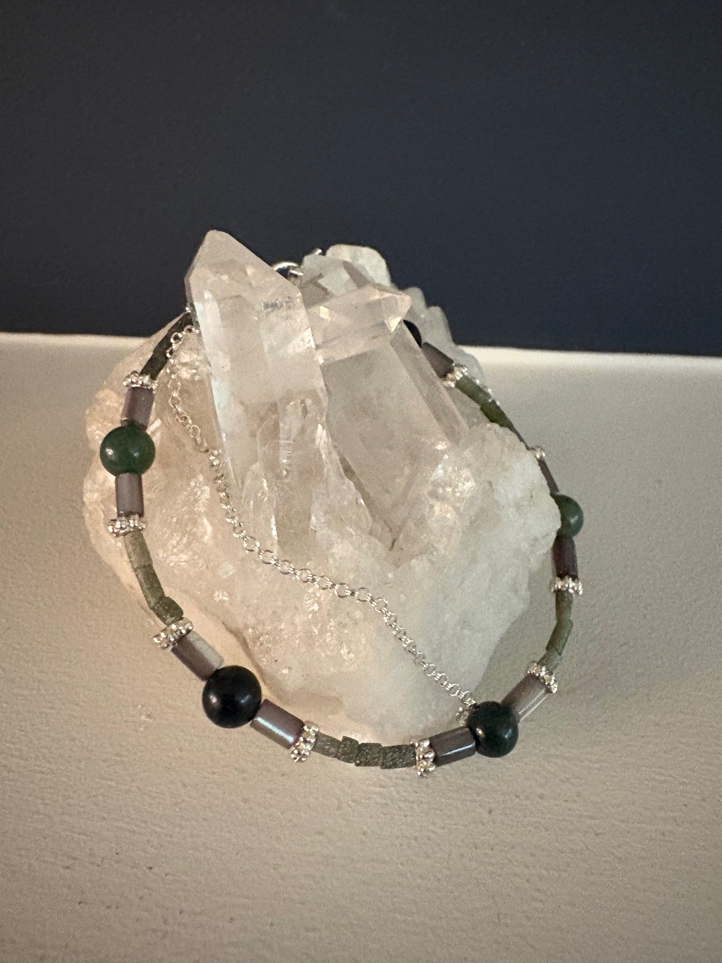 Cascadia Bracelet - Jade, Abalone