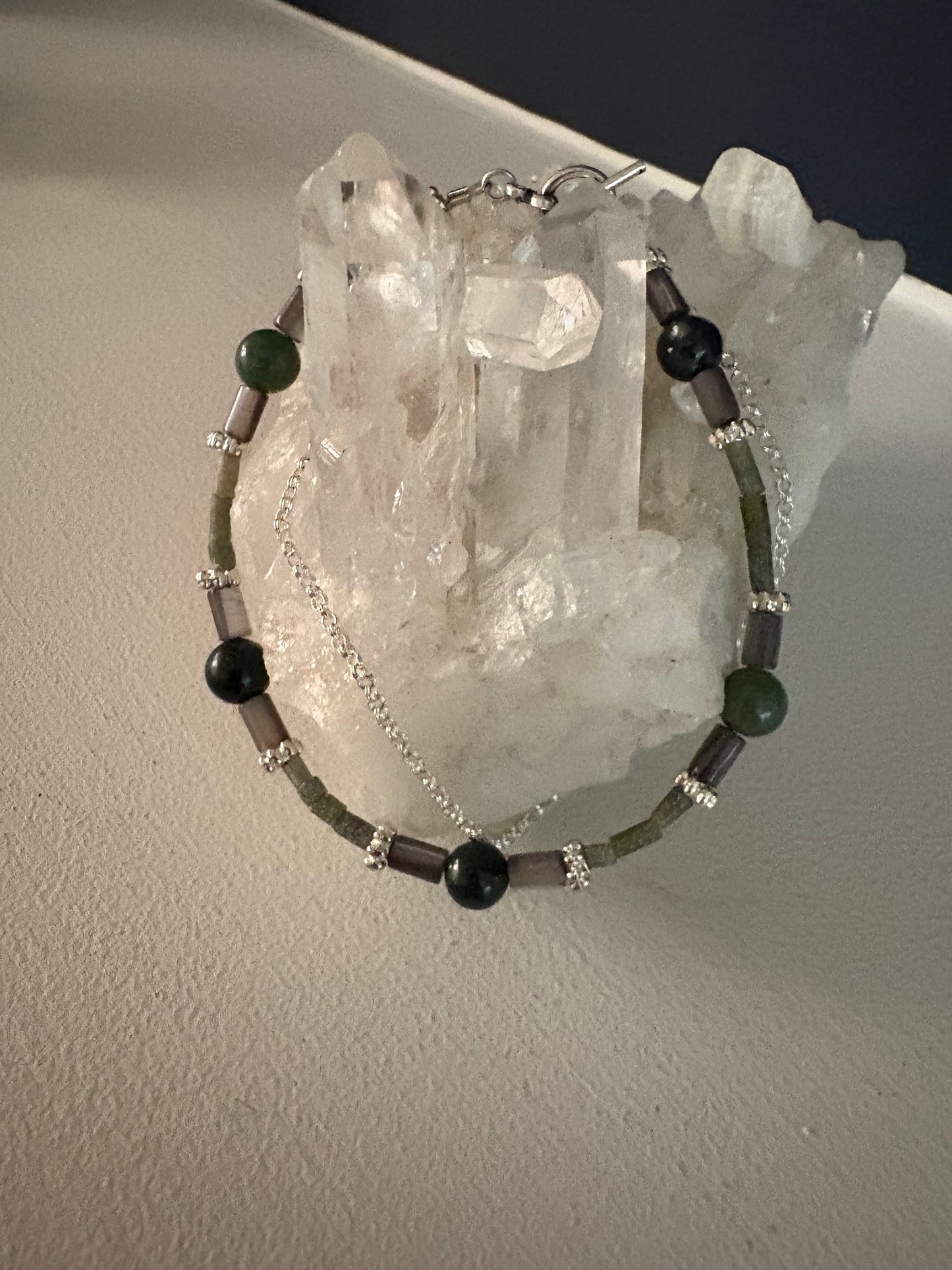 Cascadia Bracelet - Jade, Abalone