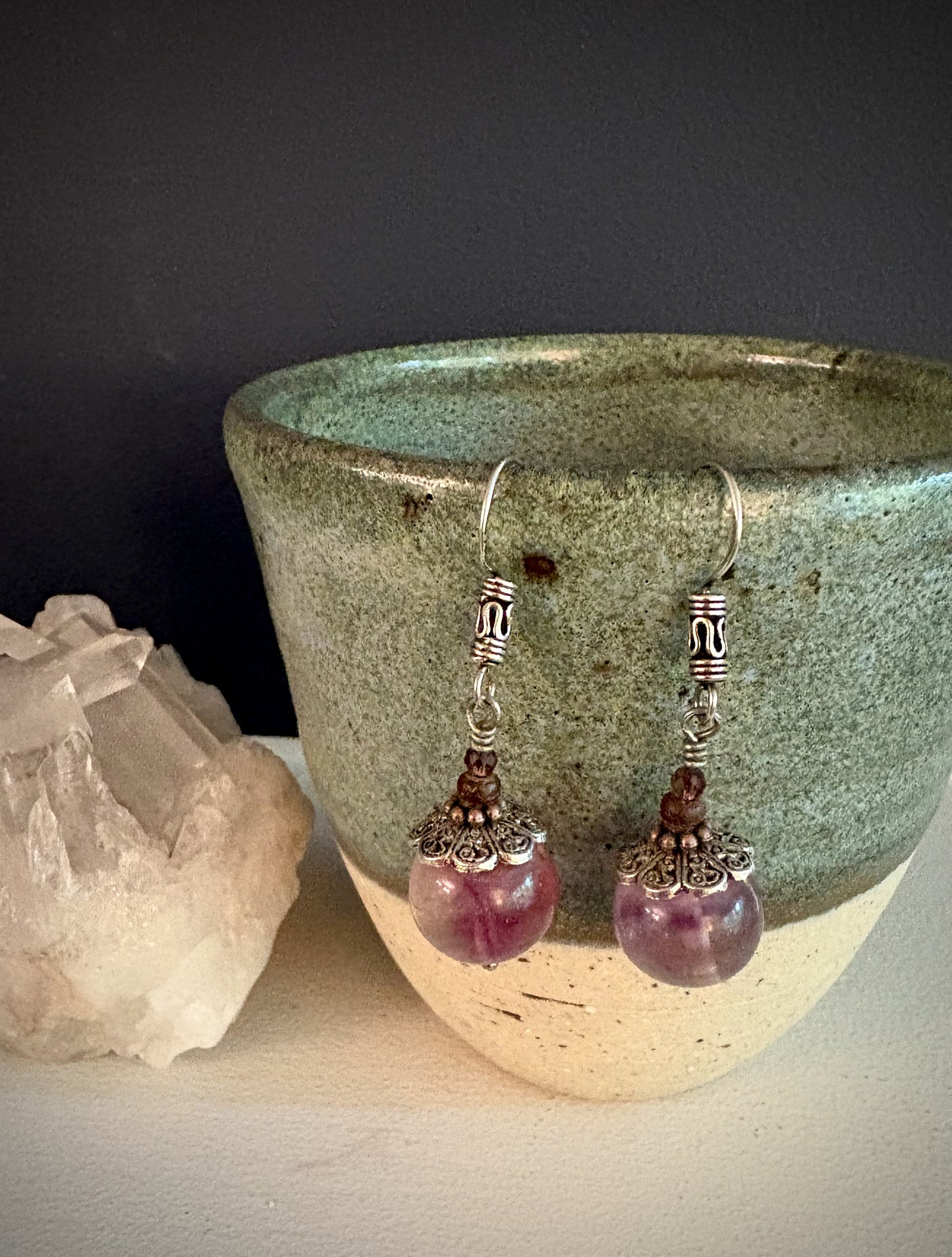 Agraciada Earrings - Fluorite