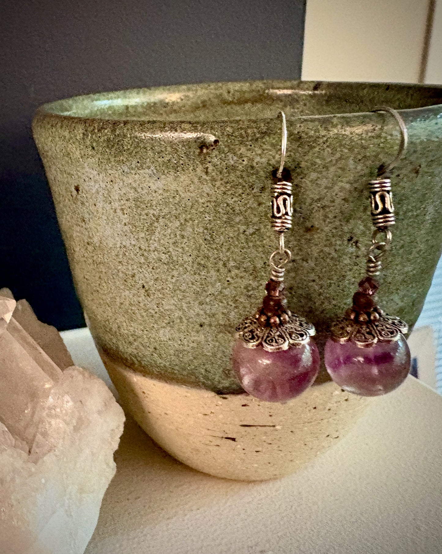 Agraciada Earrings - Fluorite