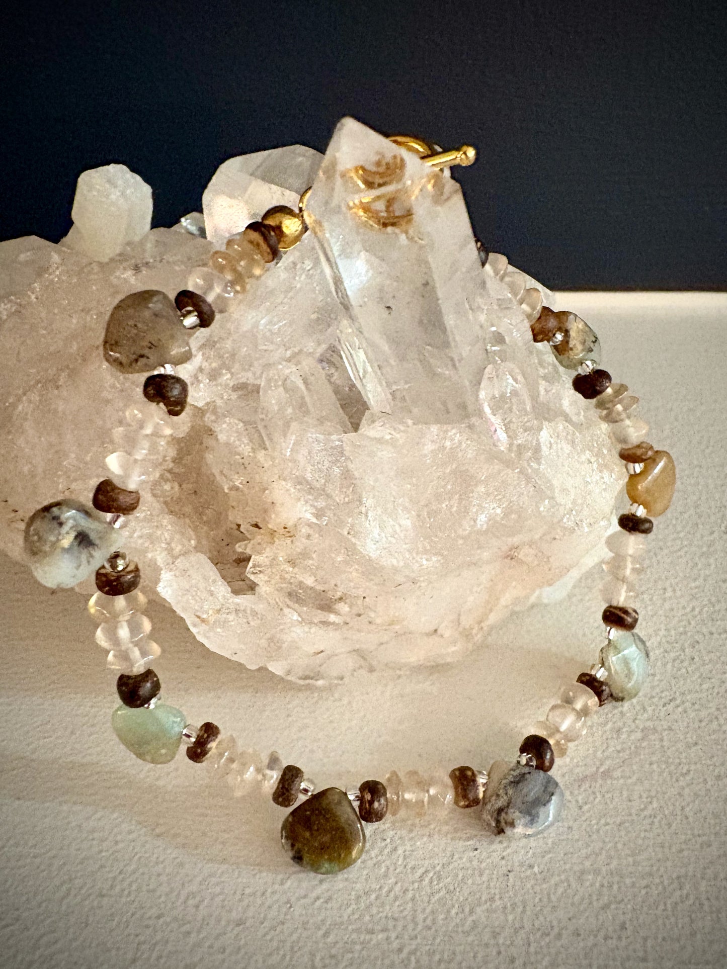 Astelle Bracelet - Agate and Misty Quartz