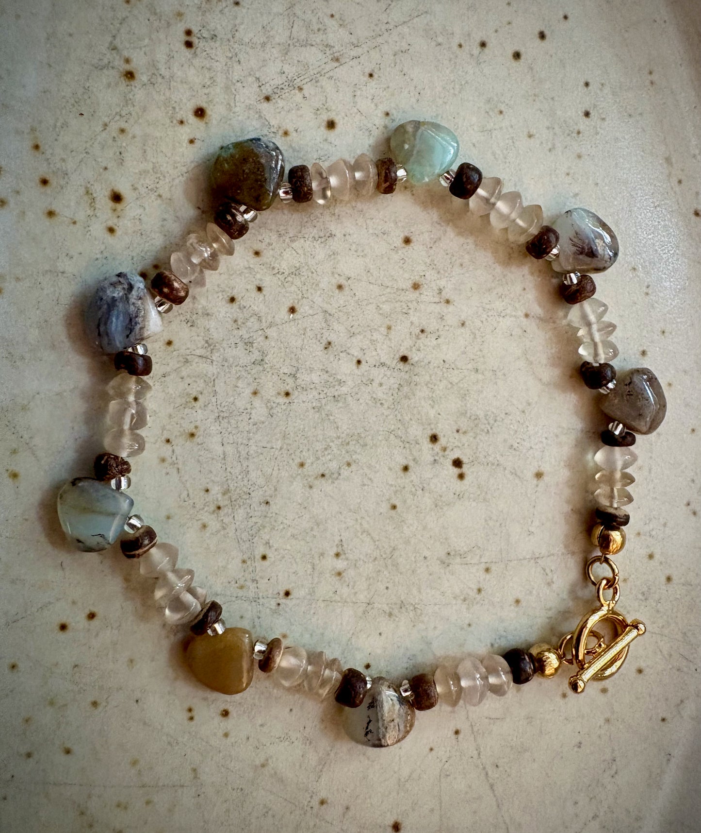 Astelle Bracelet - Agate and Misty Quartz