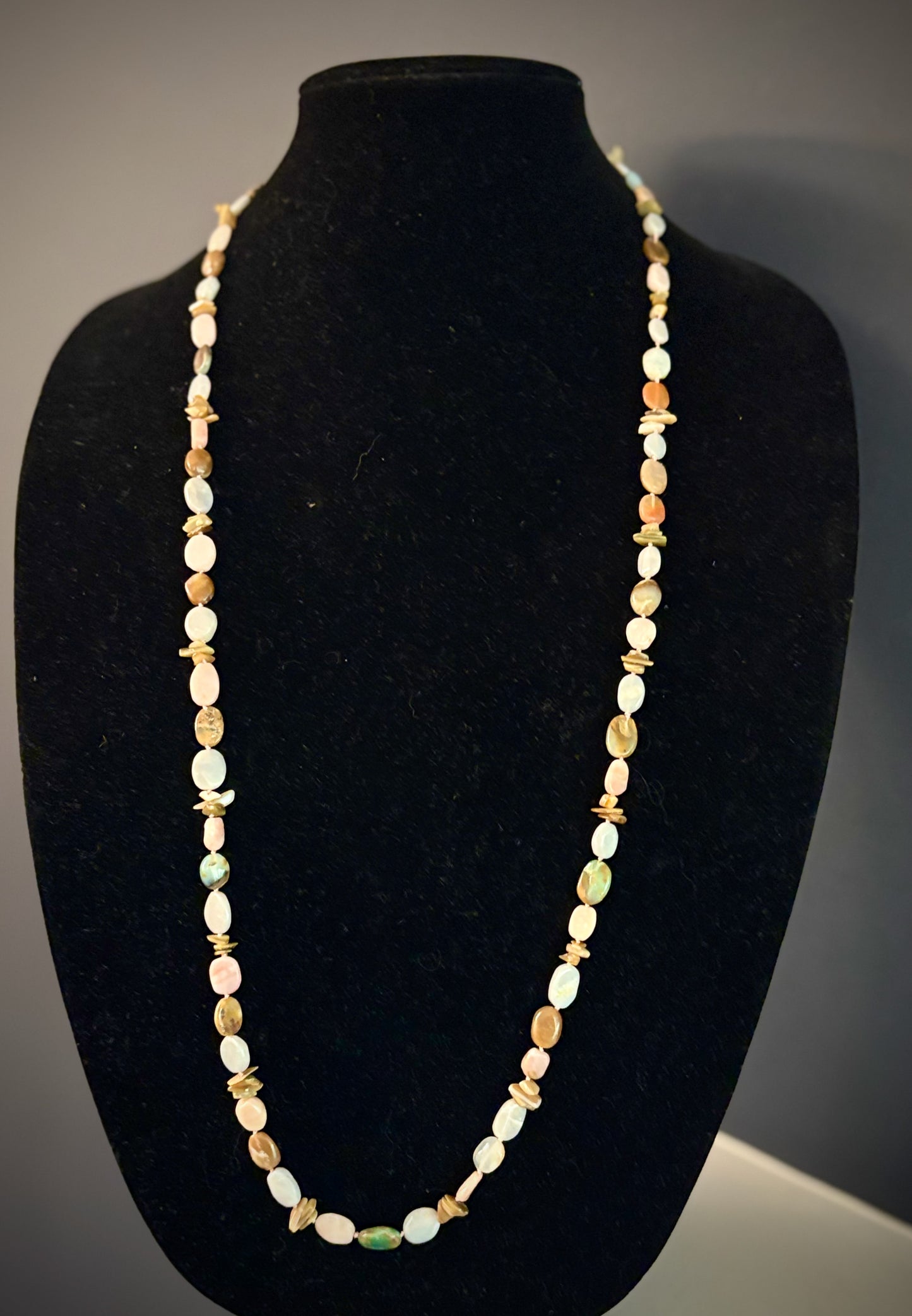 Mara Necklace - Peruvian and Tajikistan Opal