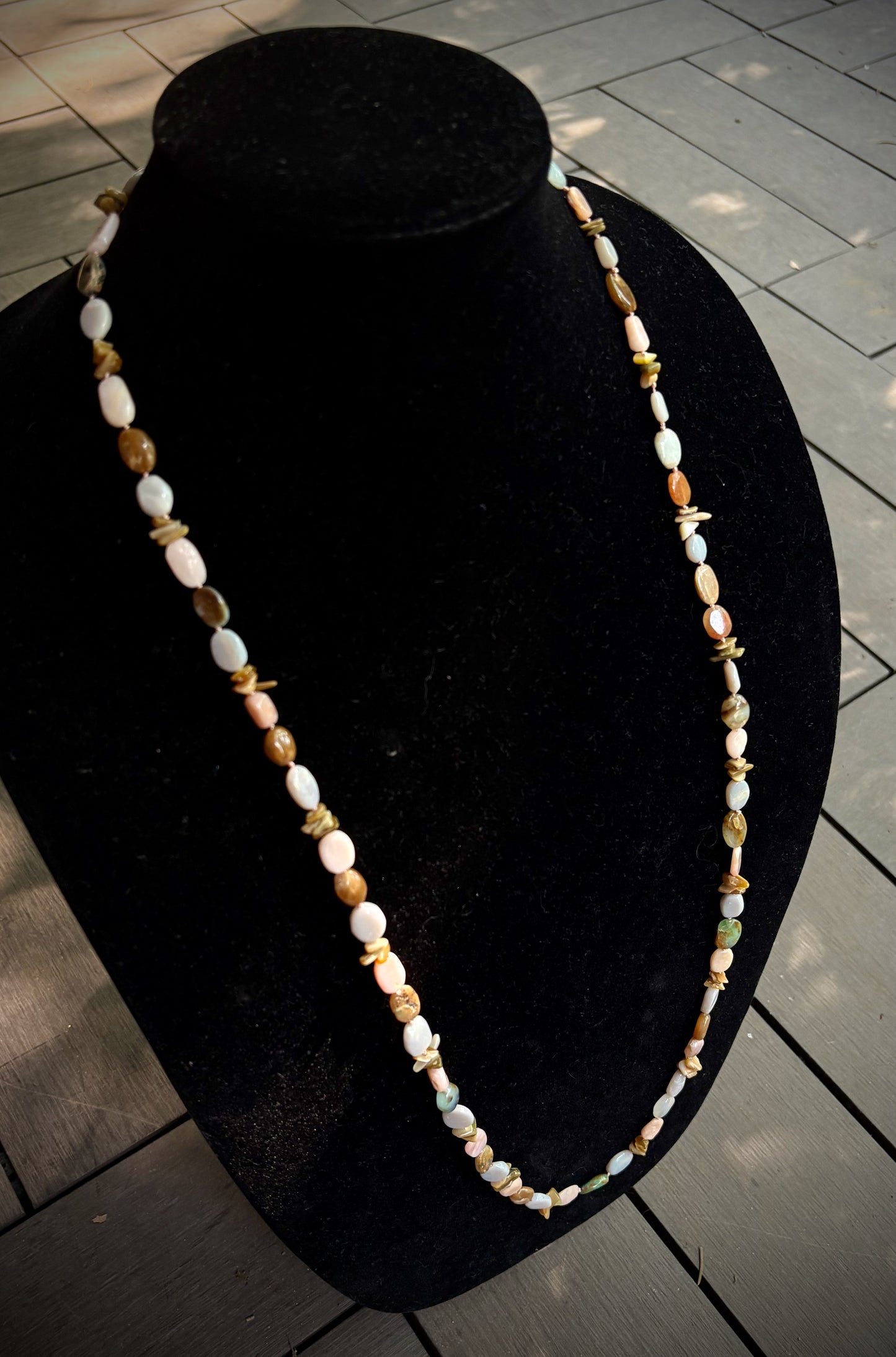 Mara Necklace - Peruvian and Tajikistan Opal