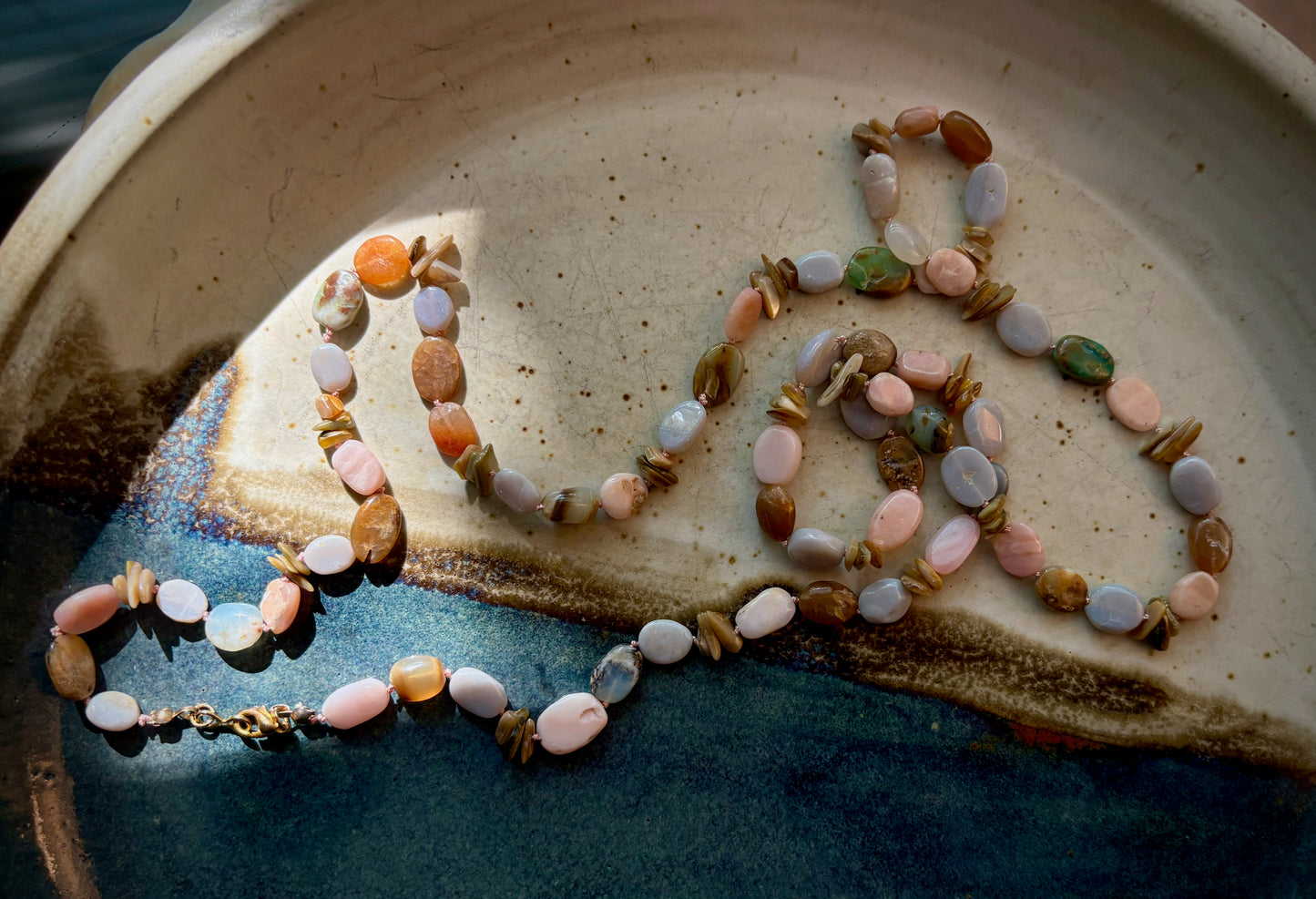 Mara Necklace - Peruvian and Tajikistan Opal