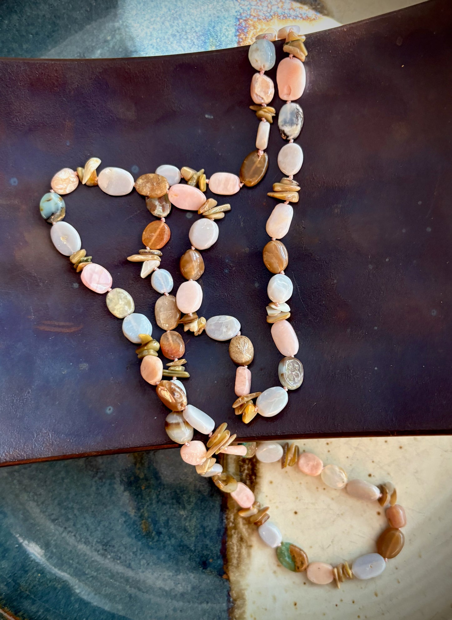 Mara Necklace - Peruvian and Tajikistan Opal