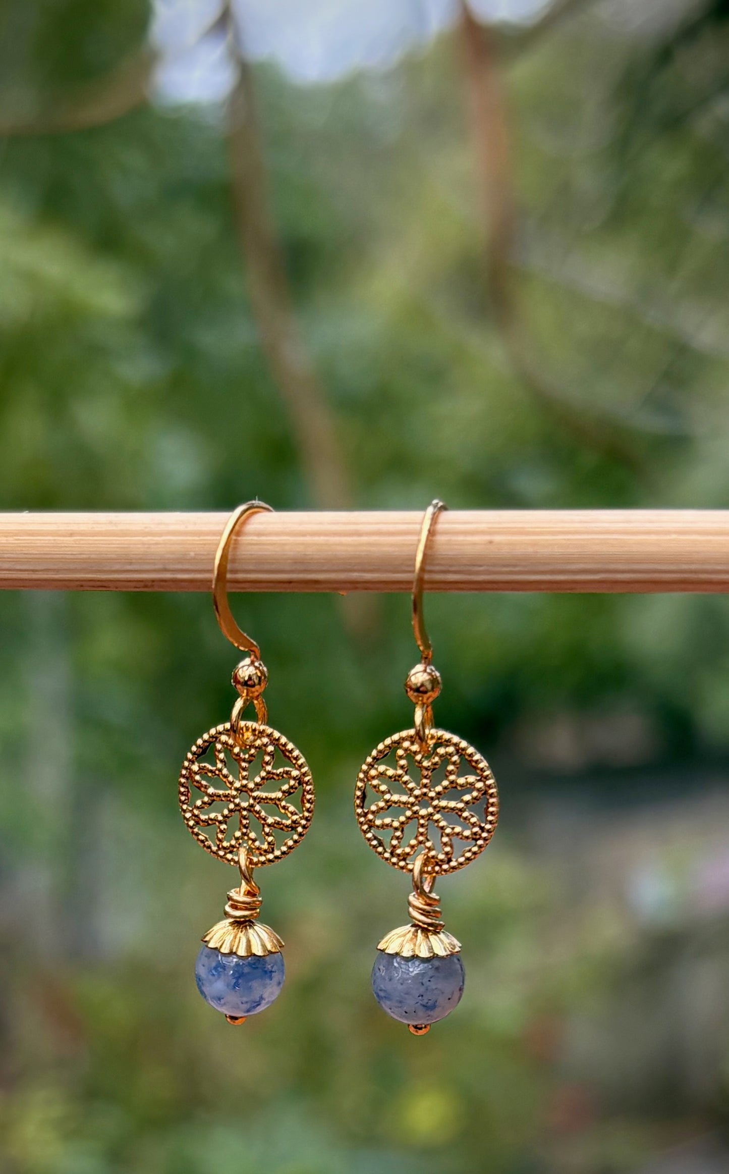 Serendipia Earrings - Blue Aventurine