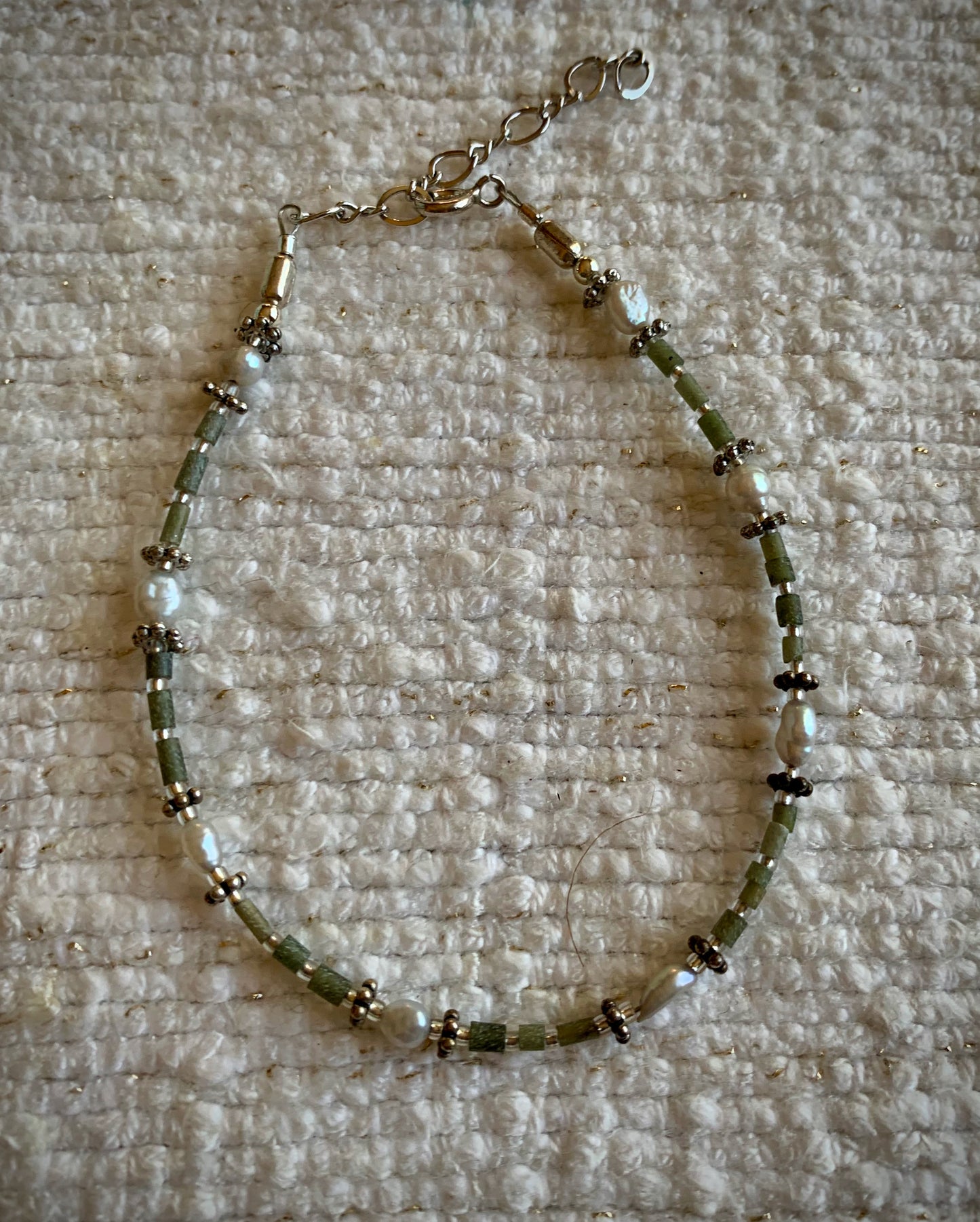 Namis Bracelet - Jade and Freshwater Pearl