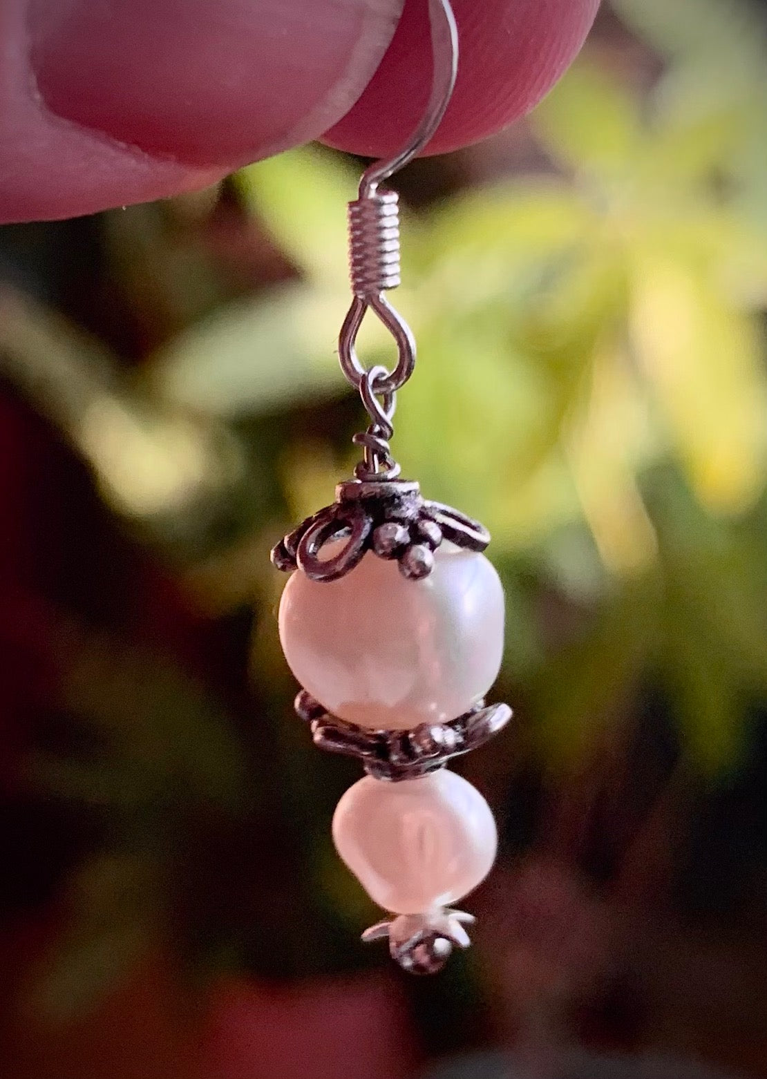 Crema Earrings - White Pearl