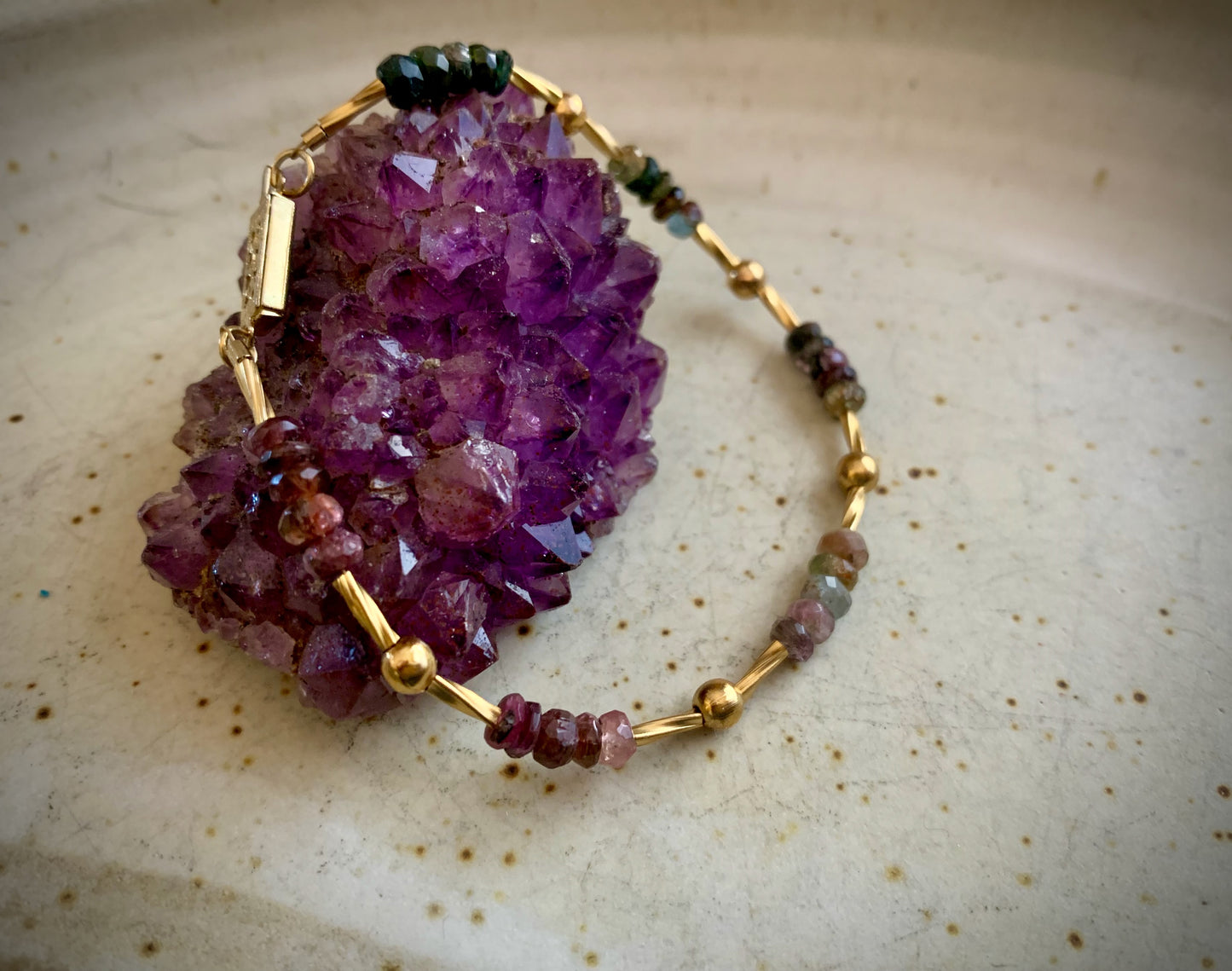 Kariye Bracelet - Garnets in gradient