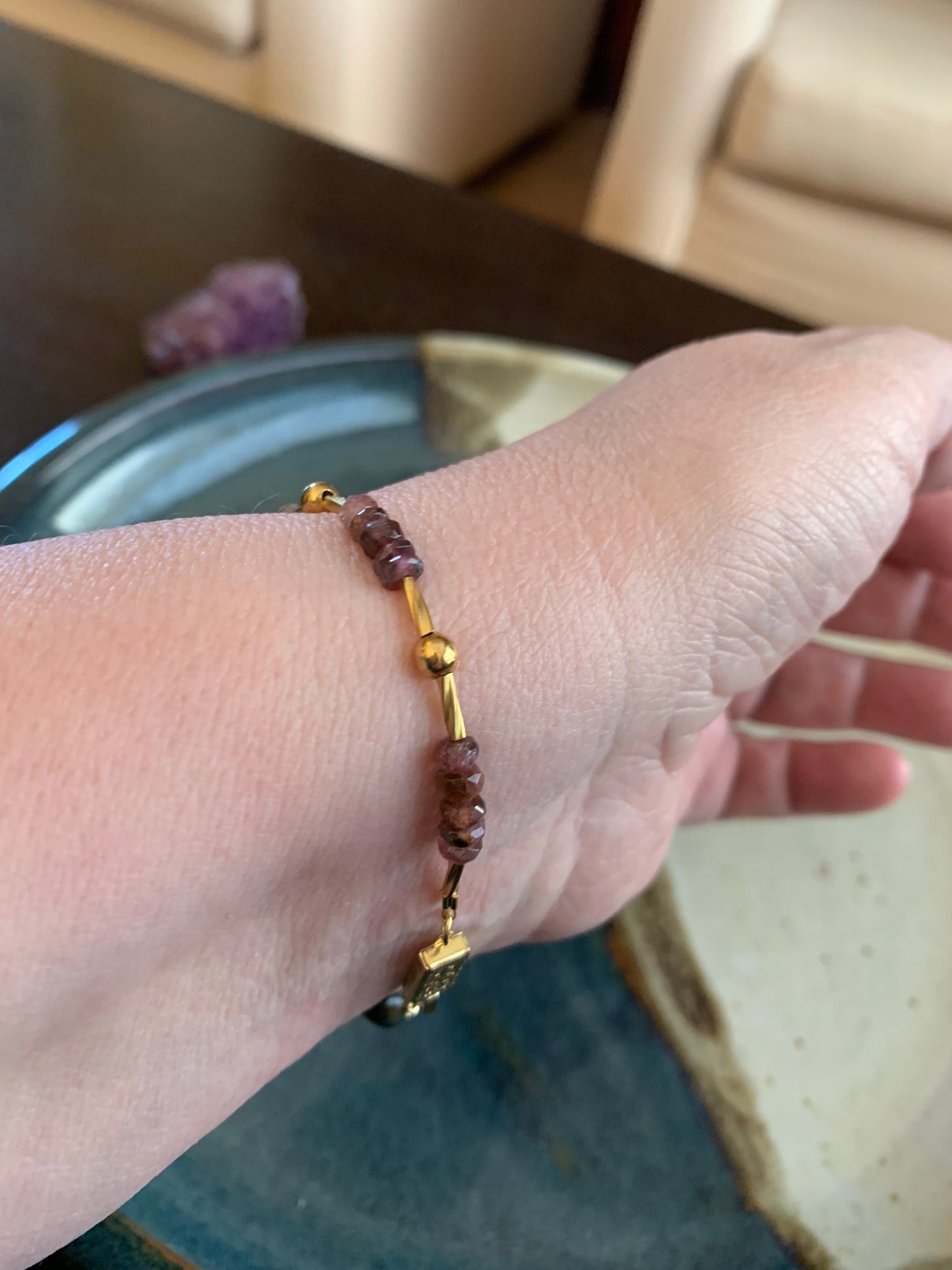 Kariye Bracelet - Garnets in gradient