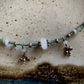 Cordelia Bracelet - moonstone, amazonite, seed beads, and dangles