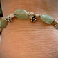 Alcyone Bracelet - Prehnite and Freshwater Pearl