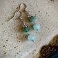 Canta Earrings - Aventurine, Chalcedony, Milky Quartz