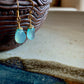 Luz Earrings - Aqua Chalcedony