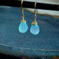 Luz Earrings - Aqua Chalcedony