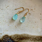 Luz Earrings - Aqua Chalcedony