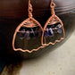 Nube Earrings - Copper Wirework with Iolite