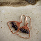 Nube Earrings - Copper Wirework with Iolite