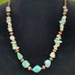 Celeste Necklace - Chrysocolla and Tree Agate