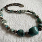 Celeste Necklace - Chrysocolla and Tree Agate