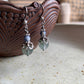 Abrazo Earrings - Green Phantom Quartz and Sodalite