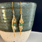 Hiedra Earrings - Gold Wire Wrapped Green Aventurine and Amazonite