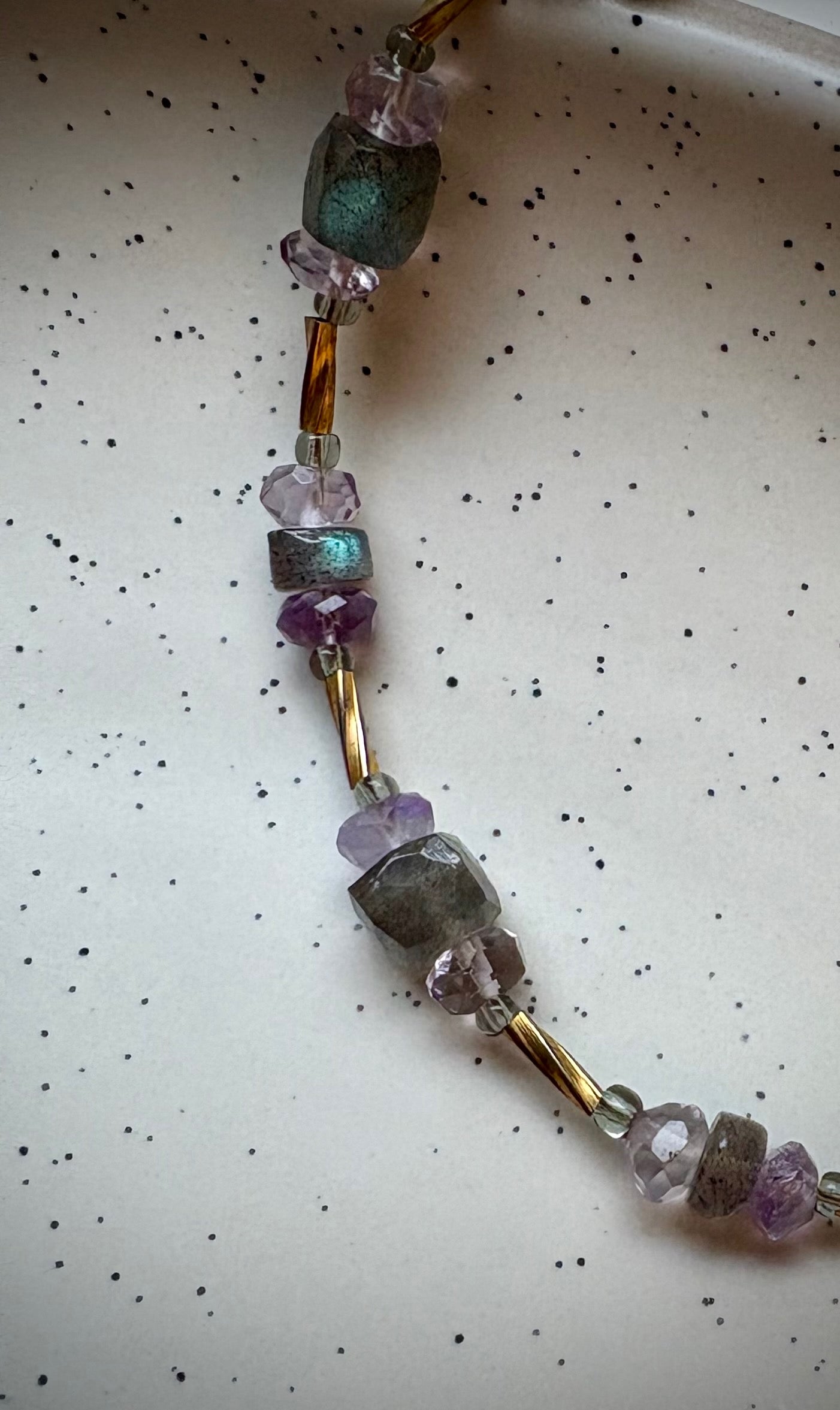 Phoebe Bracelet - Labradorite, Fluorite