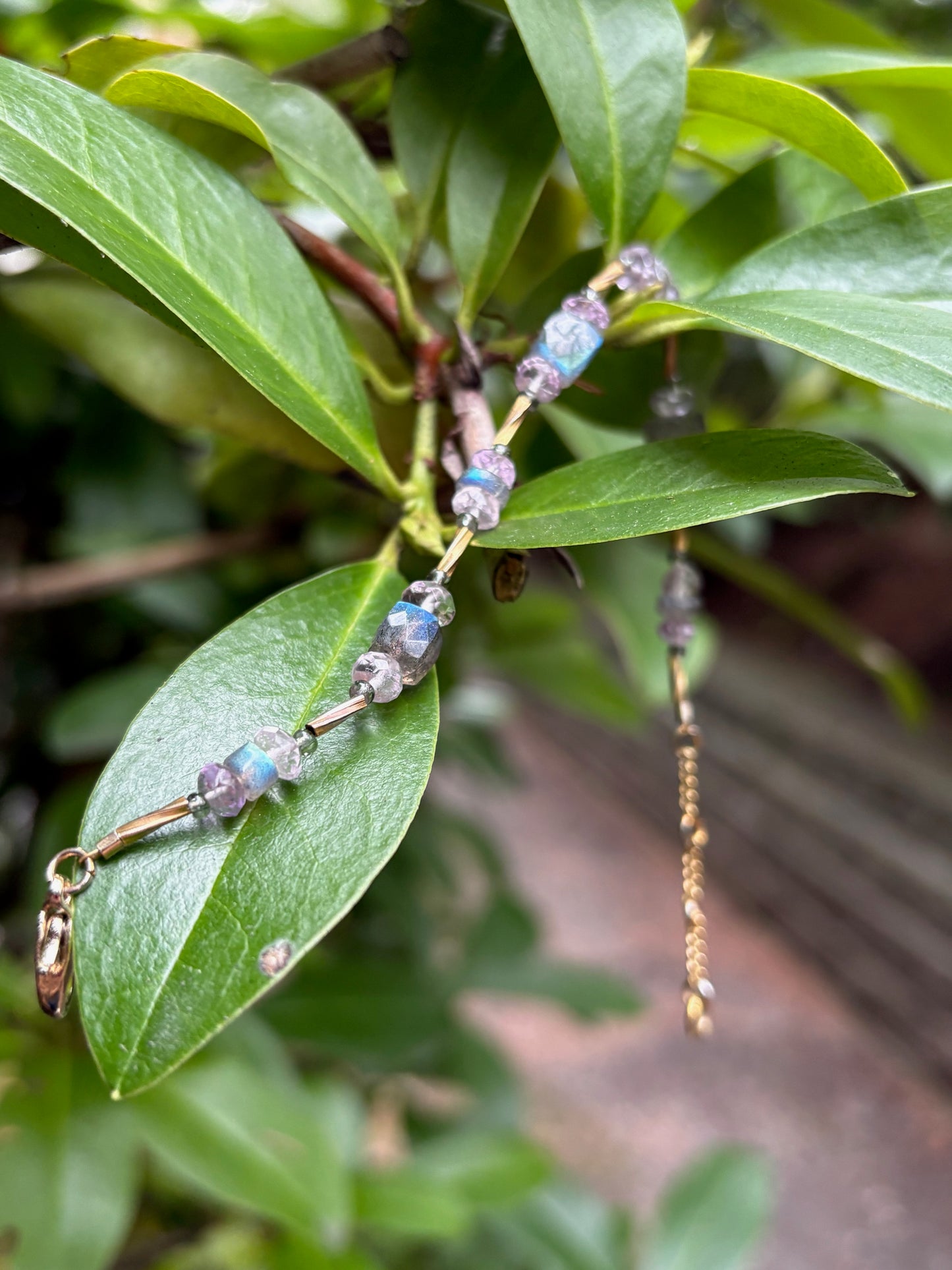 Phoebe Bracelet - Labradorite, Fluorite