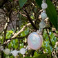 Enceladus Bracelet - Freshwater Coin Pearl with Amazonite and Fluorite