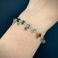 Halimede Bracelet - Fancy Jasper with Flower Dangles