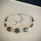 Zephyrus Bracelet - Labradorite, Quartz, Swarovski Crystal