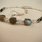 Zephyrus Bracelet - Labradorite, Quartz, Swarovski Crystal