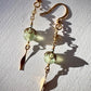 Madreselva Earrings - Fluorite and Green Garnet