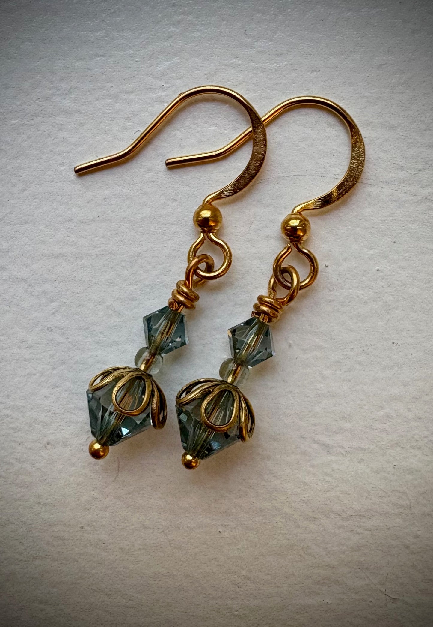 Playa Earrings - Crystal and Gold