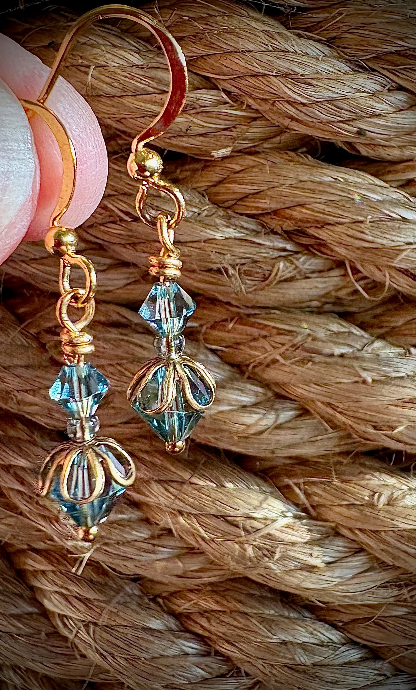 Playa Earrings - Crystal and Gold