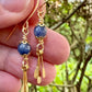 Lago Earrings - Blue Aventurine