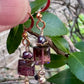 Ardiente Earrings - Faceted Tourmaline and Peacock Pearl