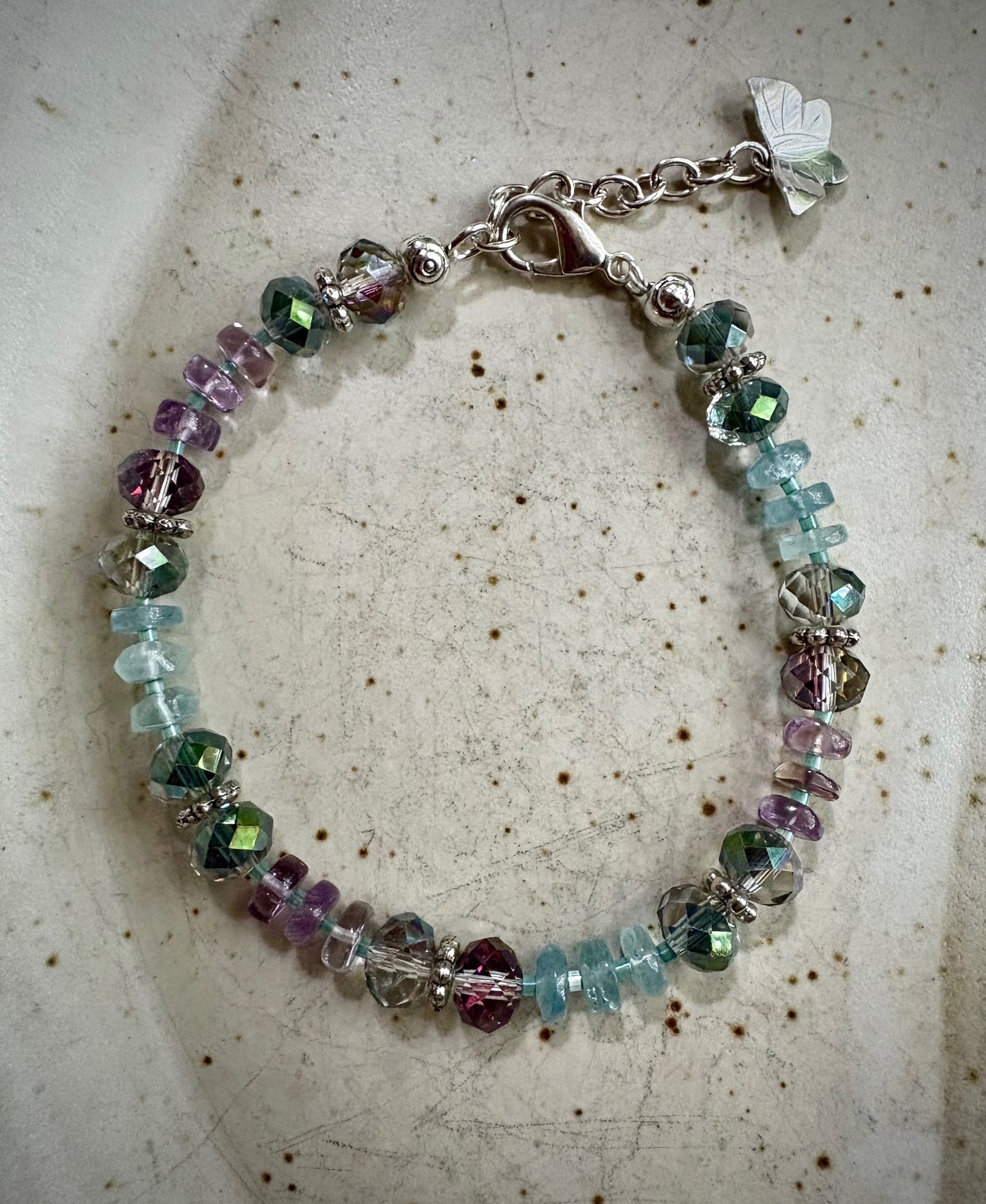 Nymera Bracelet - Czech Crystal and Fluorite