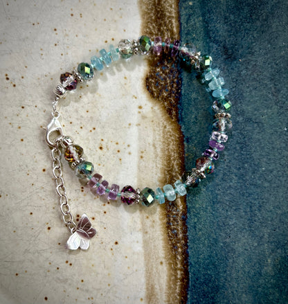 Nymera Bracelet - Czech Crystal and Fluorite