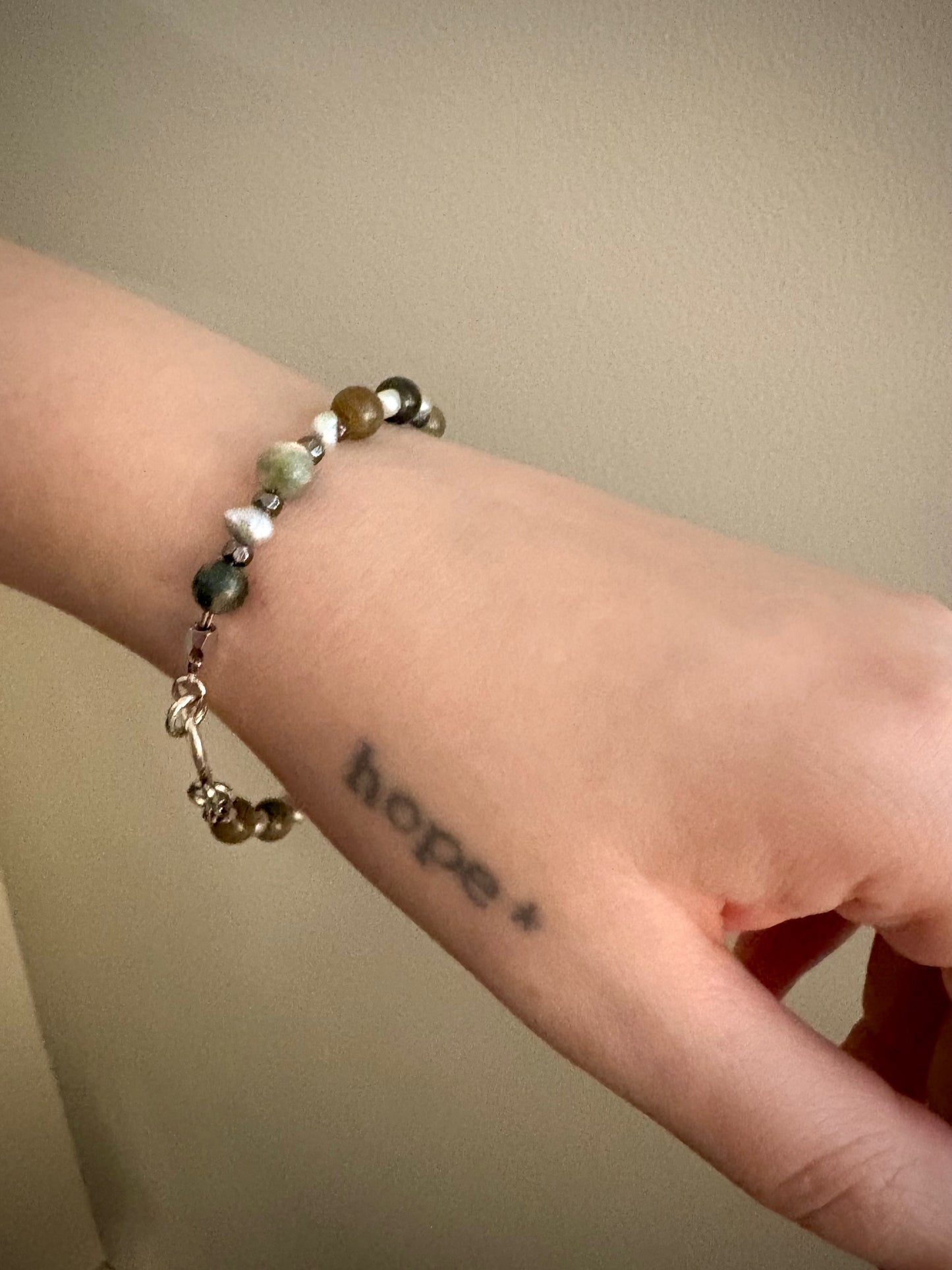 Feywyn Bracelet - Fancy Jasper and Pearl