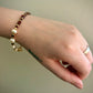 Sylphira Bracelet - Faceted Garnet and Freshwater Pearls