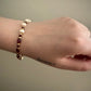 Sylphira Bracelet - Faceted Garnet and Freshwater Pearls